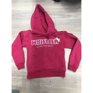 Women’s Canada Whistler Pink Hooded Sweatshirt Sz XSmall Hood